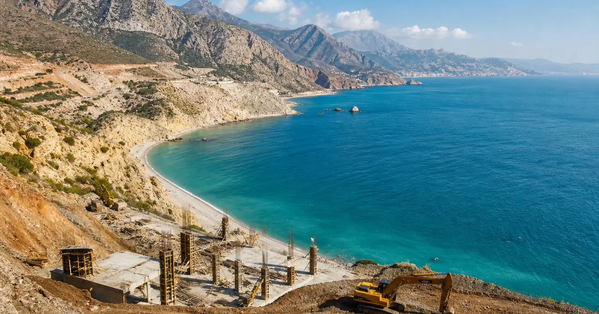 Suivi de chantier à Al Hoceima : construction et baie du Rif