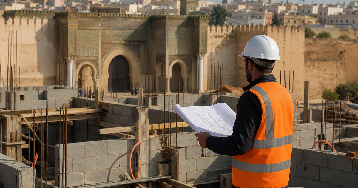 Suivi de chantier à Meknès : construction et médina historique
